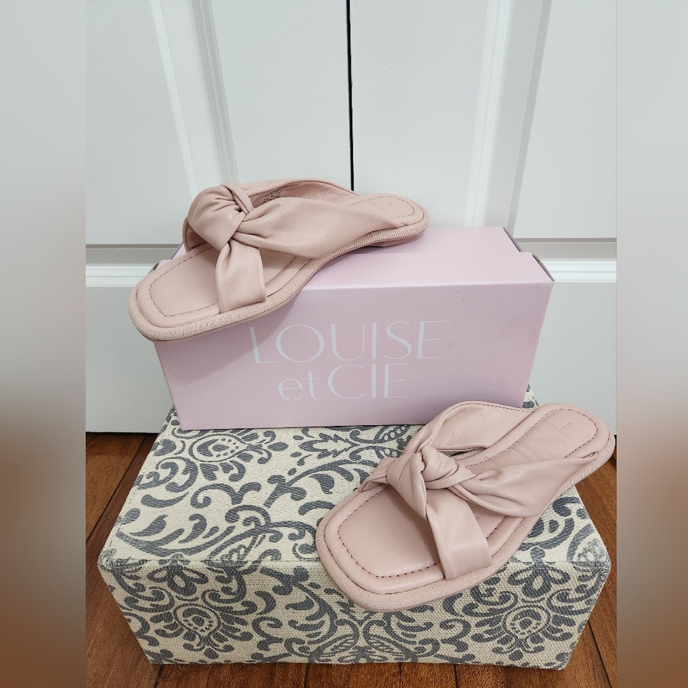 Louise et Cie Women's Knotted Slide Sandal - Blush Pink